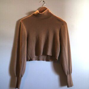 Aritzia Wilfred Rebecca Turtleneck in Gold Camel XS